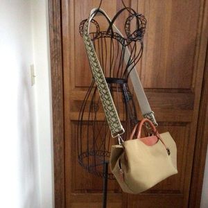 Offermann leather and canvas bag